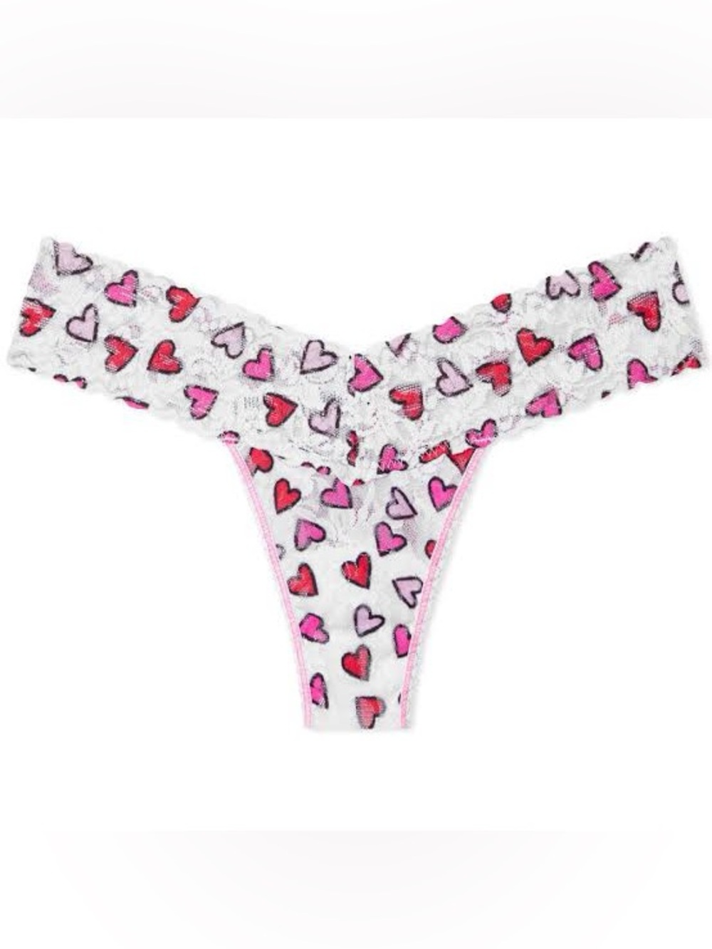 Hanky Panky Women's Low Rise Thong Brief in White Multi